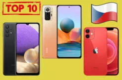 top 10 nejprodávanějších telefonů v čr