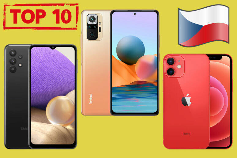 top 10 nejprodávanějších telefonů v čr