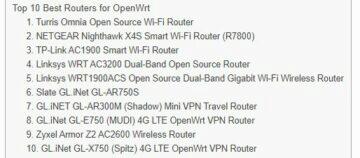 Turris Omnia nejlepší OpenWrt router žebříček