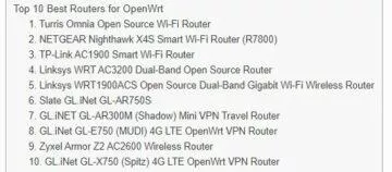 Turris Omnia the best OpenWrt router ranking