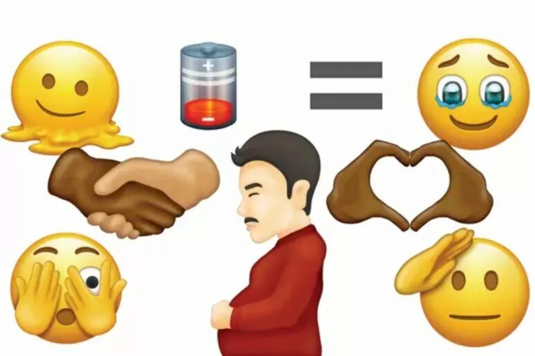 Unicode 14.0 těhotný muž emoji