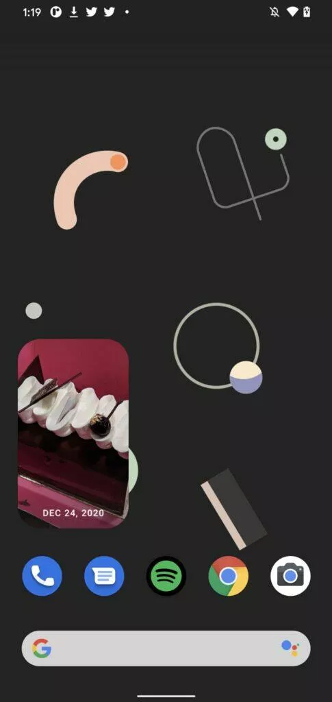 widget Fotky Google malý