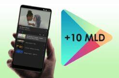 YouTube aplikace 10 miliard stažení Obchod Play Android