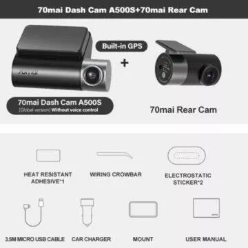 70mai A500S Dash Cam Pro Plus+ sada