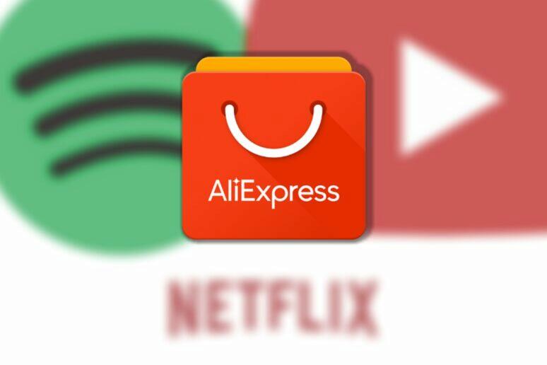 AliExpress levné premium Spotify Netflix YouTube