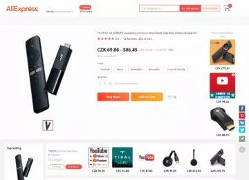 AliExpress levné premium Spotify Netflix YouTube nabídka YouTube