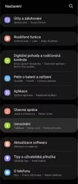 Android ovládání gesta obličejem nastavení 1