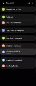 Android ovládání gesta obličejem nastavení 2