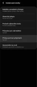 Android ovládání gesta obličejem nastavení 3