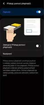 Android ovládání gesta obličejem nastavení 4