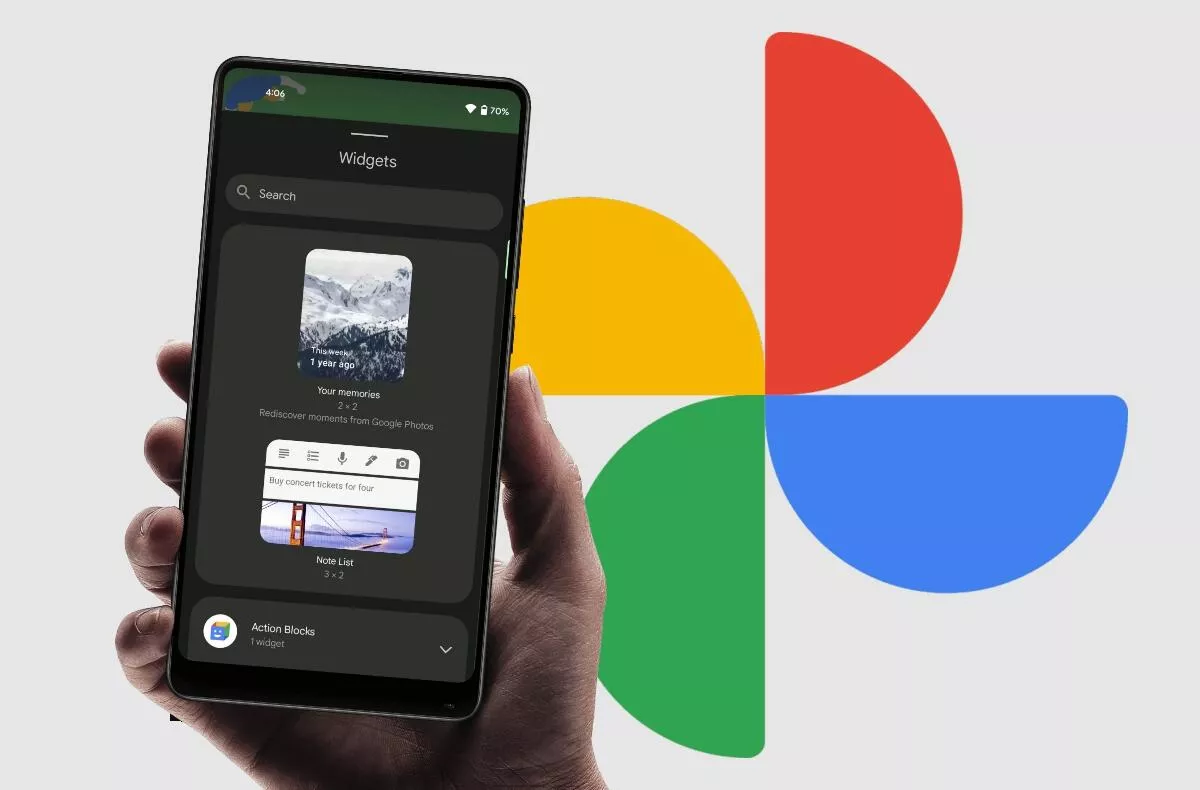 fotky google novy widget aplikace