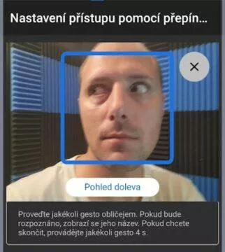 gesta pohled doleva