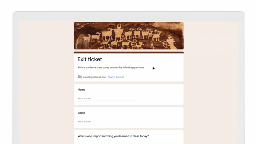 Google Formulář automatické ukládání ukázka