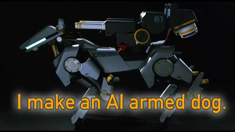 How cool a AI dog could be! I armed it!