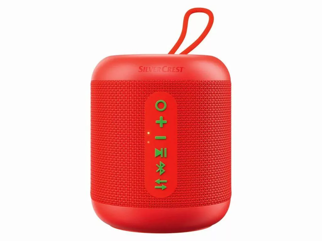 LIDL Shop SILVECREST Bluetooth reproduktor SLM 10 C1 červený