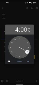 nové nastavování času Android ciferník starý