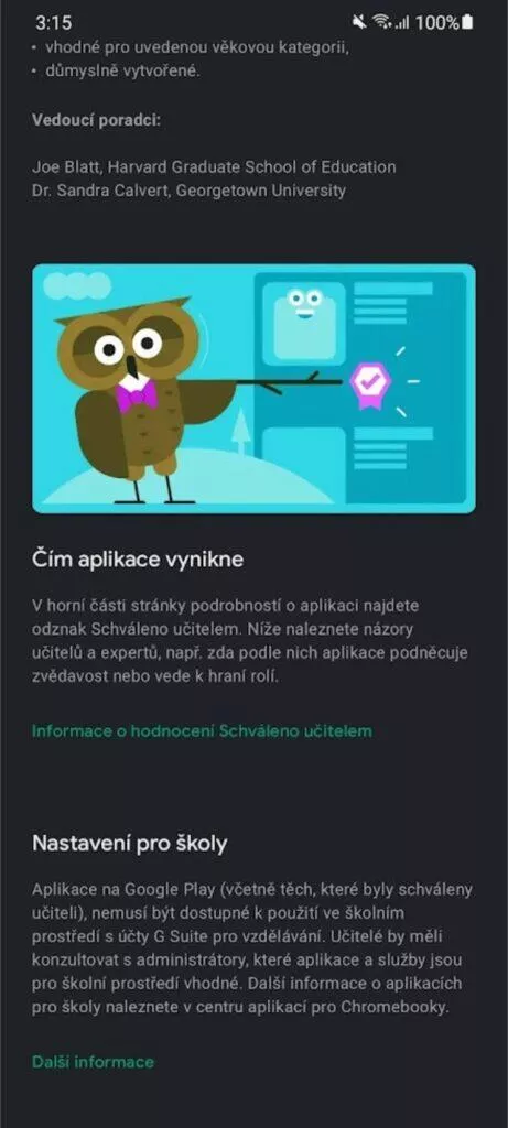 Obchod Play aplikace hry pro děti schváleno učitelem 2 popis 2