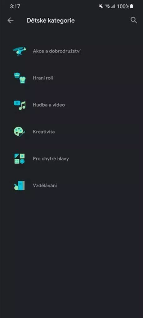 Obchod Play aplikace hry pro děti schváleno učitelem 7 kategorie seznam