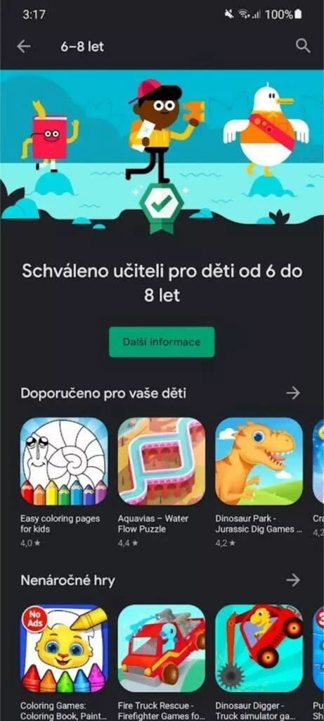Obchod Play aplikace hry pro děti schváleno učitelem 9 od 6 do 8 let