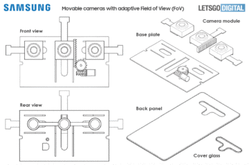 Samsung patent moving cameras variable aperture animation