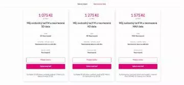 tarify s neomezenými daty t-mobile