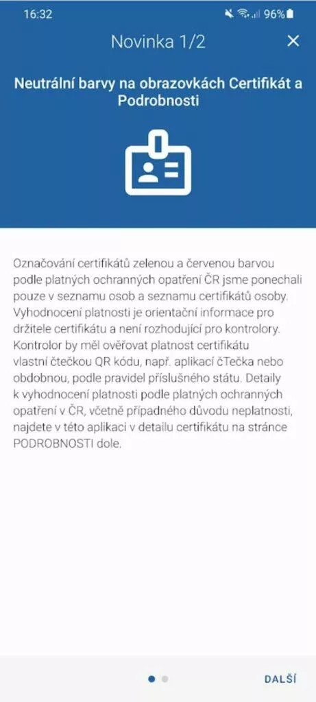 Tečka barvy aktualizace novinka 1