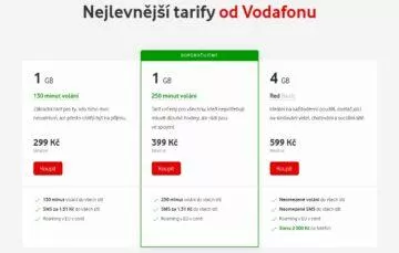 vodafone tarify