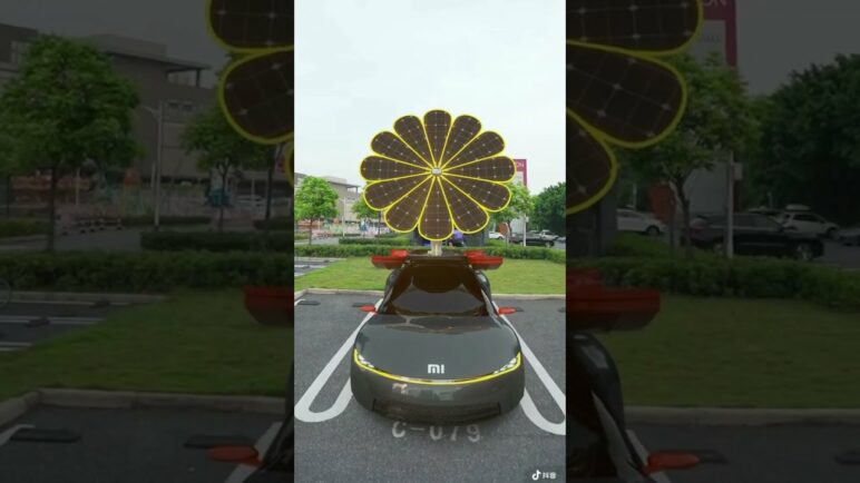 Xiaomi Concept Electric Vehicle with Solar panel