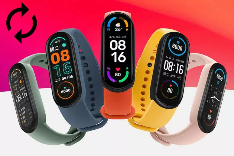 Xiaomi Mi Band 6 svítilna aktualizace čr cz