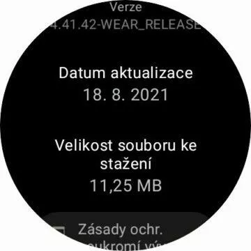 YouTube Music aplikace Wear OS hodinky Obchod Play detaily velikost