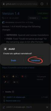AAAD Android Auto Apps Downloader instalace apk