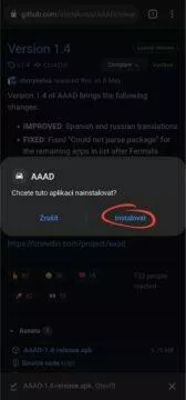 AAAD Android Auto Apps Downloader instalace apk