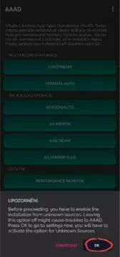 AAAD Android Auto Apps Downloader oprávnění 1