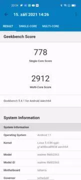 geekbench realme