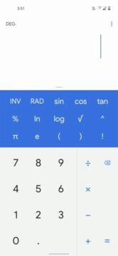 Google Kalkulačka Material You Android 12 design stará