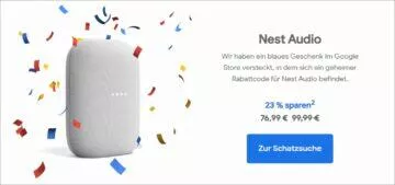 Google Německo narozeninové slevy Nest Audio