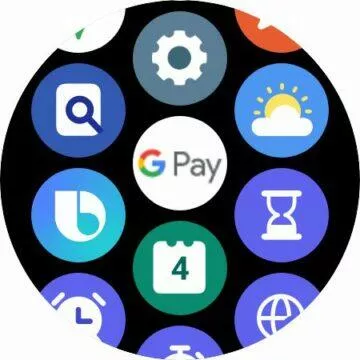 hodinky Samsung Galaxy Watch4 Wear OS Google Pay karta NFC platby ikona