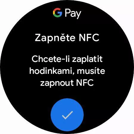 Galaxy watch sales platba nfc