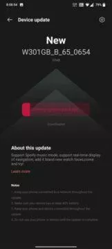 New update for OnePlus Watch 