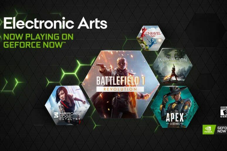 Nvidia GeForce Now a EA titul