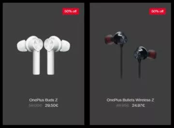 OnePlus Buds Z i OnePlus Bullets Wireless Z sleva