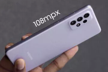 Samsung Galaxy A73 108mpx fotoaparát
