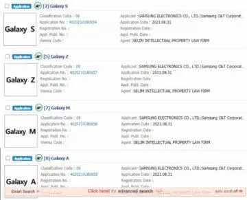 Samsung Galaxy Note konec název registrace