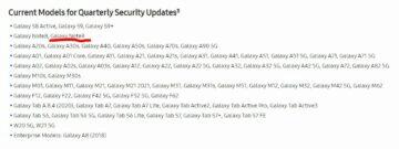 Samsung Galaxy Note9 čtvrtletní záplaty