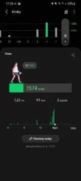 Samsung Health 2 kroky