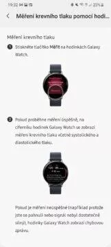 Samsung Health Monitor 6 měření tlaku