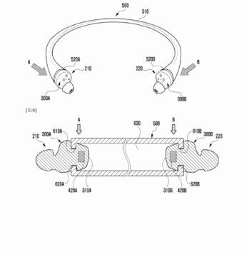 Samsung vodotěsná sluchátka patent výkres 2