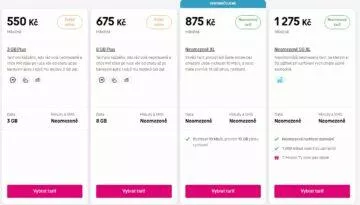 t-mobile nové tarify s neomezenými daty