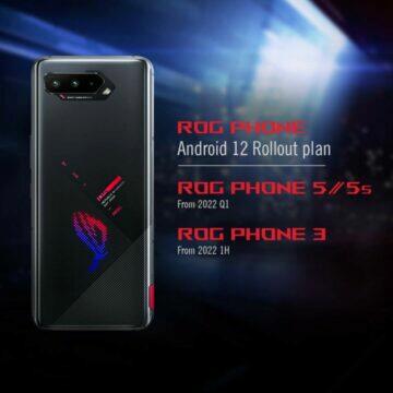 Asus a Android 12 aktualizace pro Asus ROG Phone 5