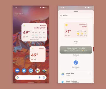 Google weather widget forecast demo